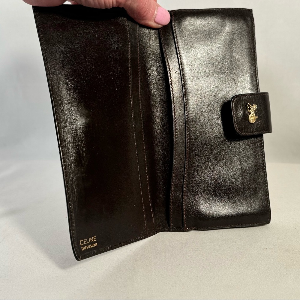 CELINE monogram kiss lock wallet EUC - Picture 9 of 16